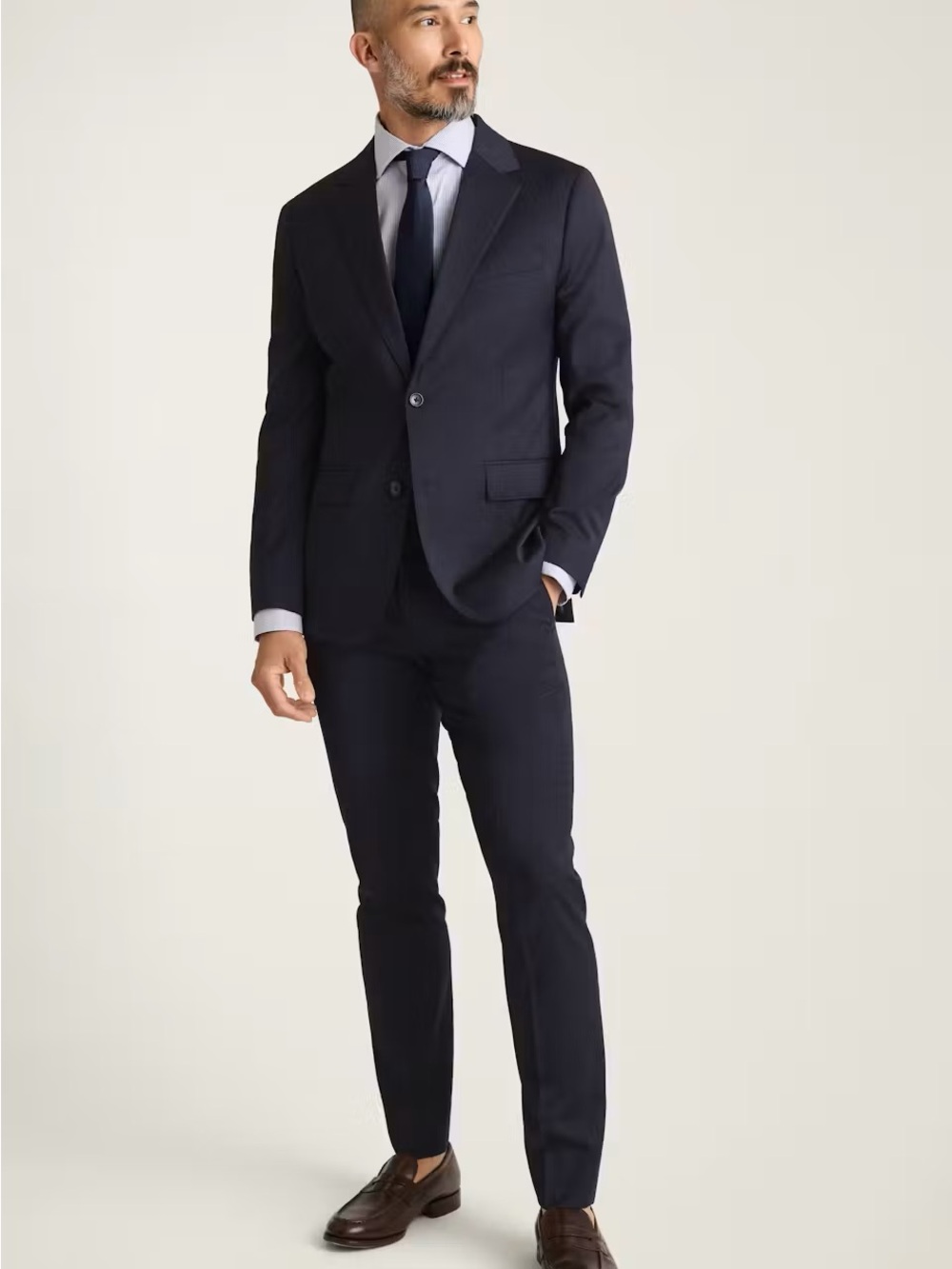 Bonobos Jetsetter Wool Blazer Suit Jacket Navy Men’s Slim Fit Size 42R